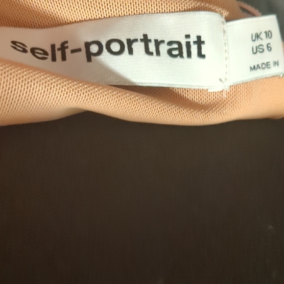 Self-Portrait Pink Ruched Long Sleeve Dress - Picture 11 of 11